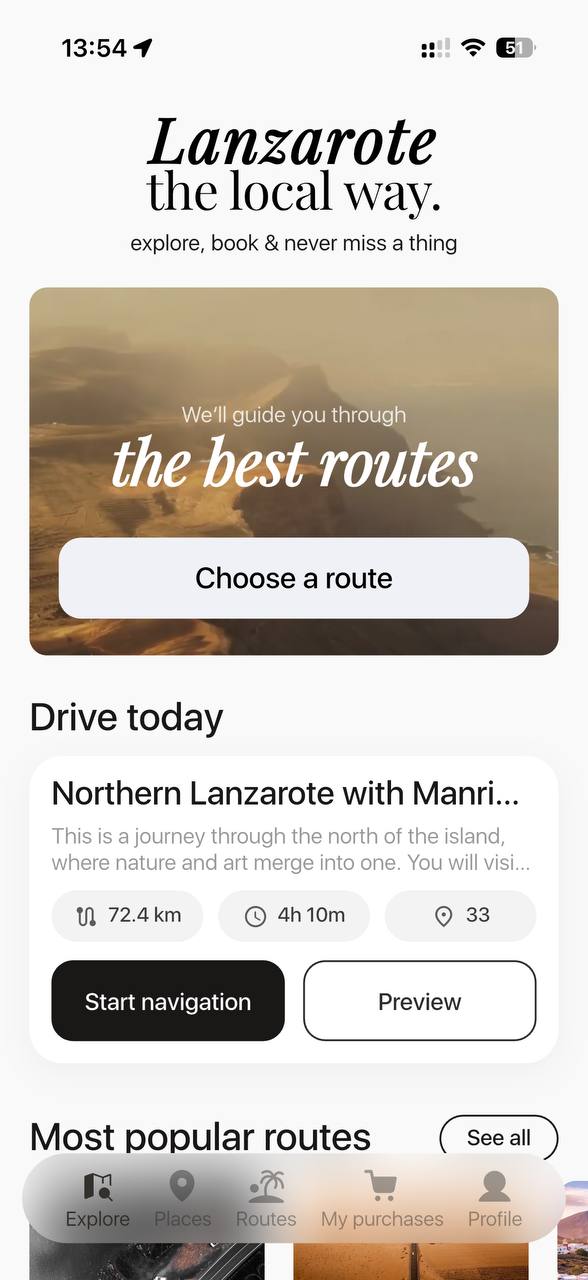 Download & app store screen